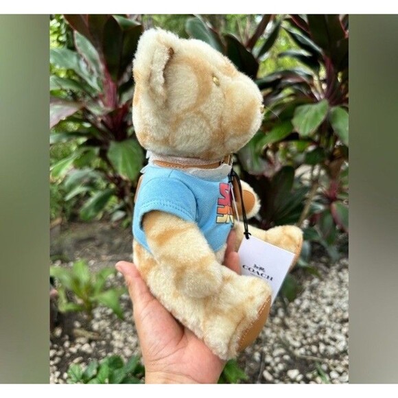 COACH Ski Bear Collectible In Signature Shearling Limited Edition Beige&Brown - Picture 11 of 11